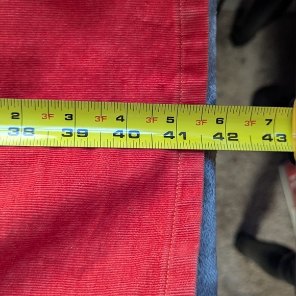 Ann Taylor Loft Size 30/10 Curvy Boot Bright Orange Corduroy Stretch Pants - Picture 7 of 11